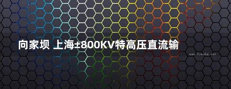 向家坝 上海±800KV特高压直流输电示范工程现场管理成果辑